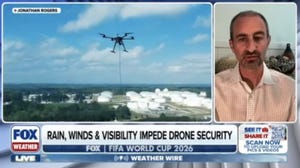 Weather playing defense for drone security preps for the World Cup