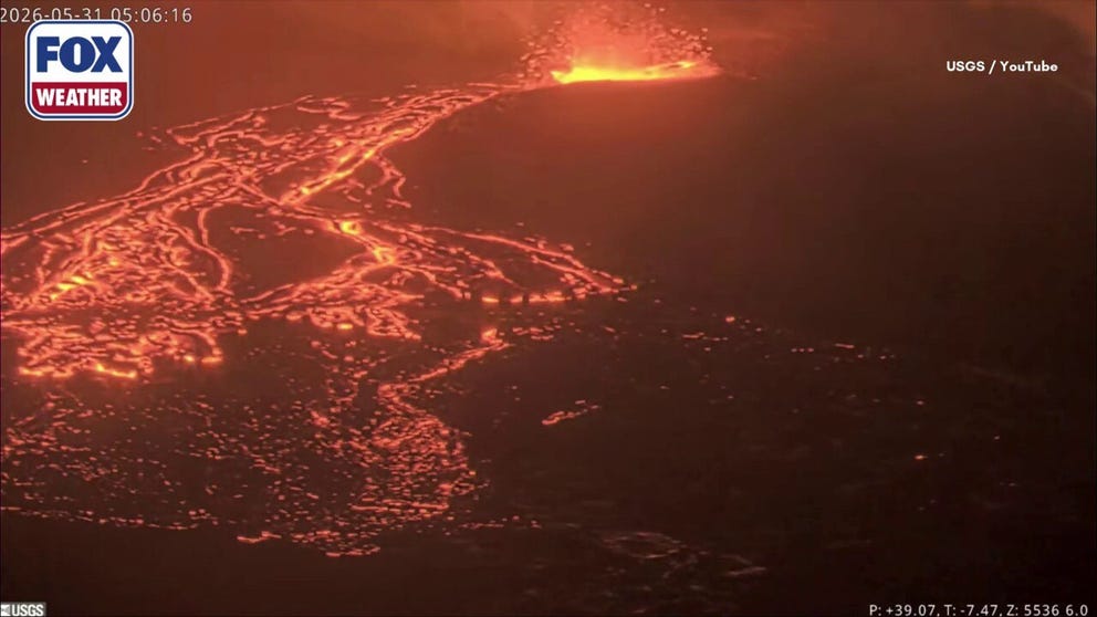 The onset of the 48th eruption of the Mount Kīlauea Volcano in Hawaii is almost underway as small fountains of lava begin to gush from the summit this weekend. #Lava #Volcano #Spring #Hawaii #FOXWeather