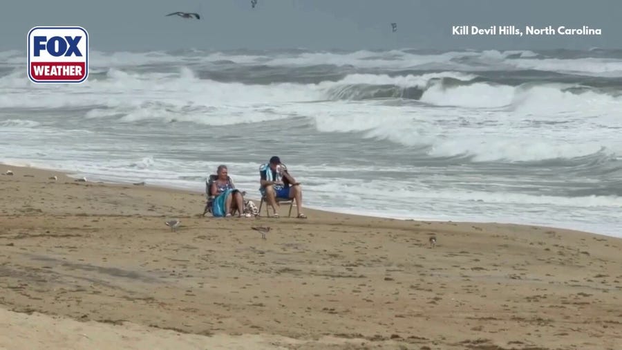 Watch: North Carolina's Outer Banks Lashed By Strong Wind Gusts And Strong Waves As Nor'easter Develops