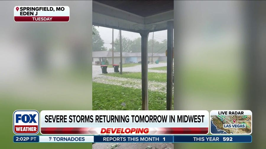 Severe weather expected to return to the Midwest this week bringing damaging winds and heavy rain