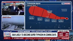 Typhoon Bavi strengthens in western Pacific, threatening Guam and the Mariana Islands