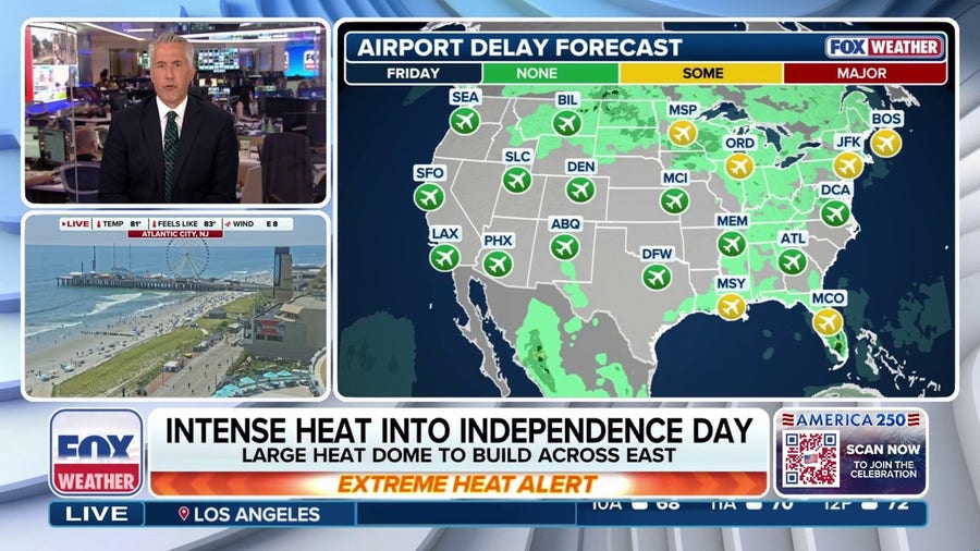 July 4th travel and weather: What to expect across the nation