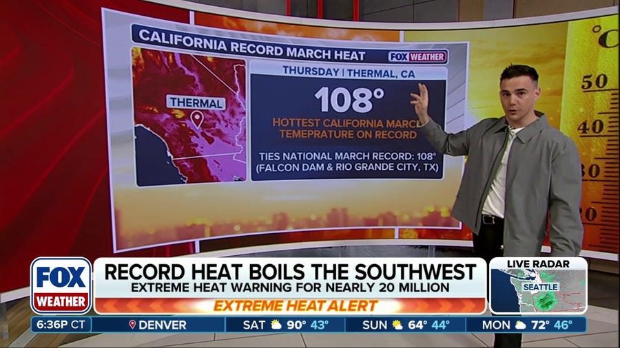 Extreme temperatures boil the Southwest as record-breaking heat wave brings summer feel