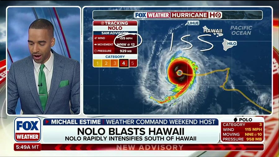 Monster Category 4 Hurricane Nolo could still strengthen as it churns south Hawaii