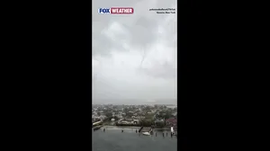 Watch: Rare tornado touches down on New York's Long Island