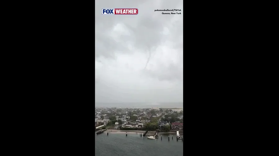 Watch: Rare tornado touches down on New York's Long Island