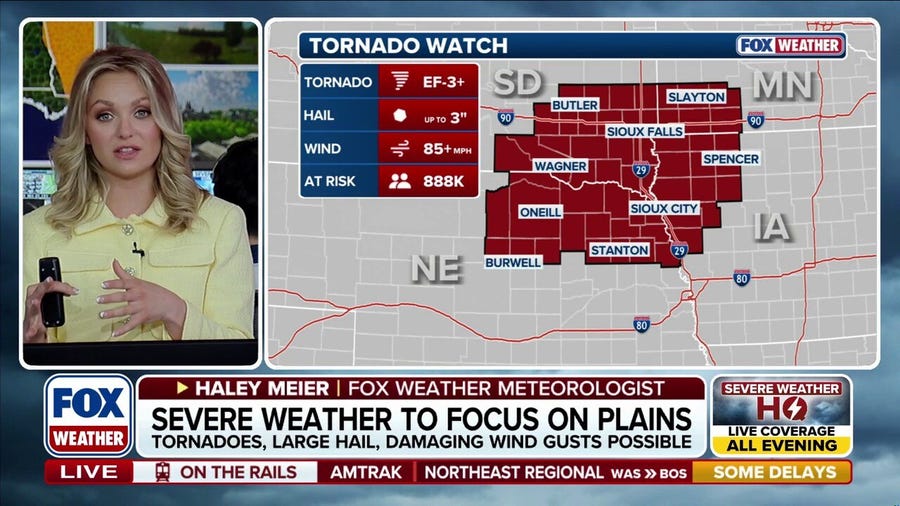 Tornado Watch issued for parts of 4 states as dangerous severe weather outbreak begins to unfold
