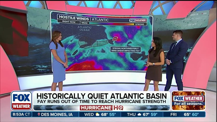 Tropical Depression Fay expected to fizzle away by the end of week