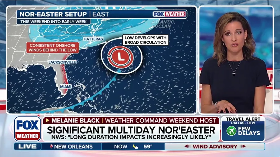 Next fall nor'easter brewing, could Jersey Shore to Carolina Coast