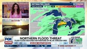 Flood risk increasing across Great Lakes amid heavy downpours and rapid snowmelt