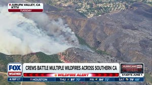 Crews battle multiple wildfire across Southern California 