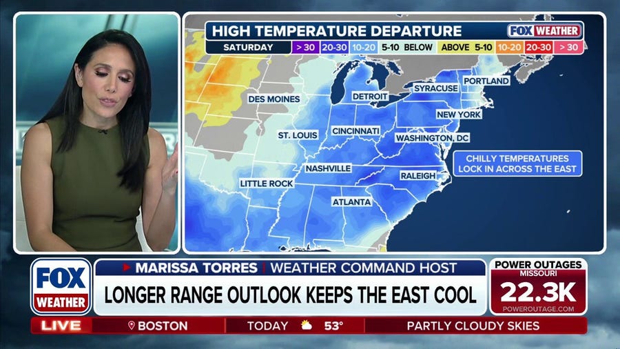 May starts with unseasonable spring chill across Northeast, Mid-Atlantic