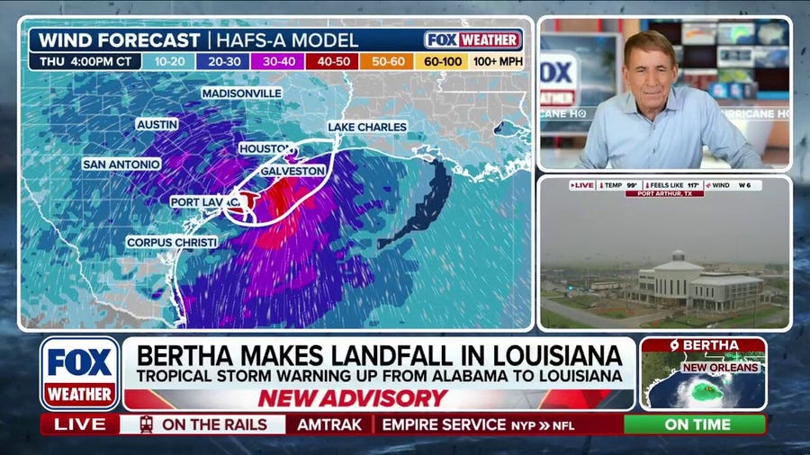 Tropical Storm Bertha could make second landfall in Texas