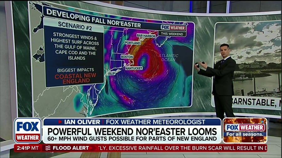 Powerful weekend nor'easter looms, threatening weekend plans for millions from Carolina to New England
