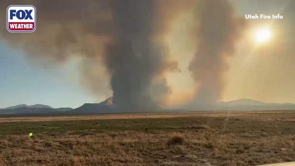 The Iron Fire started on June 19 northwest of Eureka, Utah. Fire officials say the fire is 17% contained and has burned 37,172 acres of Thursday. 