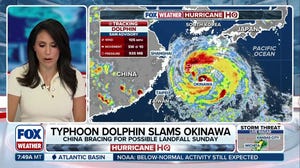 Typhoon Dolphin barrels toward China with winds equivalent to a Category 1 hurricane