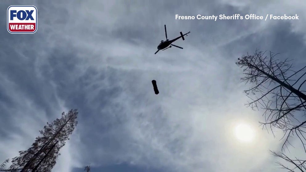DRAMATIC RESCUE: A 70-year-old fisherman was rescued after spending six days alone in the wilderness of Fresno County, California, as rescuers utilized a helicopter to airlift the victim for medical treatment.