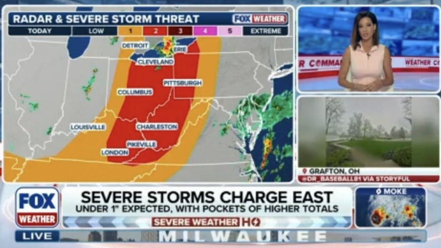 Severe storms take aim at the East Coast with possible flash flooding in major cities along the I-95 corridor