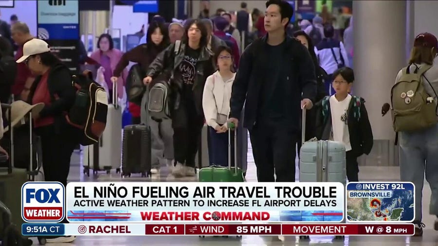 Airports likely to see delays as El Niño continues to fuel active weather