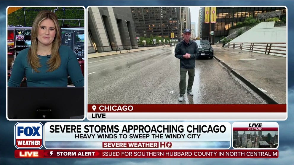 SEVERE WEATHER HQ 🚨: FOX Weather Correspondent Robert Ray is on the scene in Chicago, Illinois, where residents are bracing for nasty weather, including heavy winds and thunderstorms.