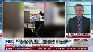 FOX6 Milwaukee staff shelter-in-place during Tornado Warning