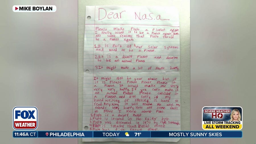 10-year-old pleads with NASA to get Pluto back as a planet