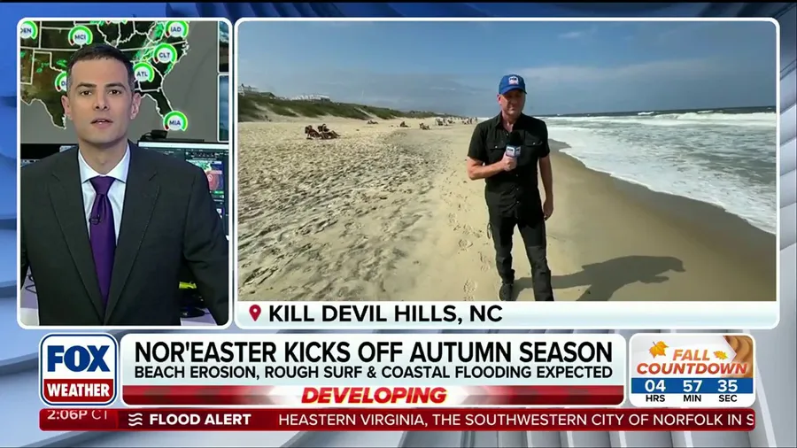 Brewing nor'easter off to a strong start to begin fall