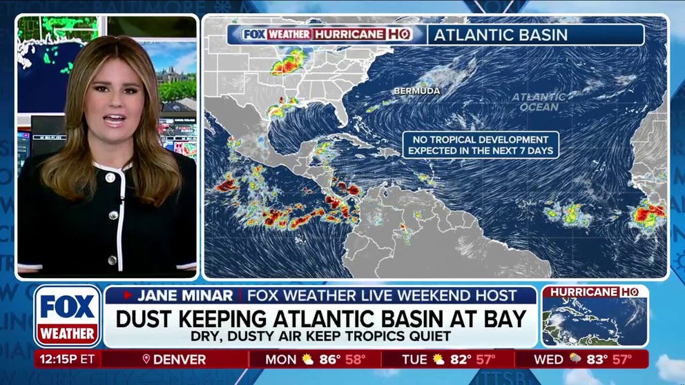 Saharan dust has arrived, and it's expected to play a key role in the 2026 Atlantic hurricane season. This massive plume of dry, dusty air contains ingredients that can suppress tropical development across the Atlantic, helping to limit storm formation and intensification. FOX Weather meteorologist Jane Minar explains what Saharan dust is, how it impacts the tropics and what it could mean for future storms throughout the hurricane season.