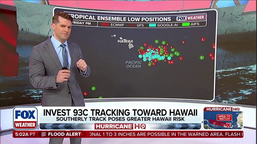 Tropical system expected to form southeast of Hawaii, threating late-week impacts