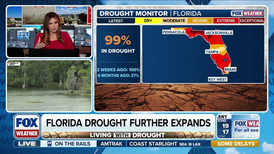 Rain forecast for Florida as drought conditions worsen