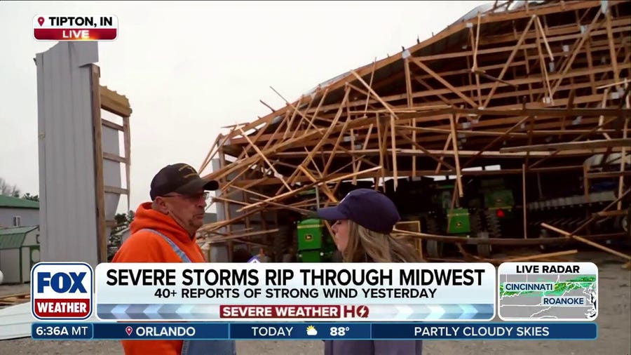 'Hit us out of nowhere': More damage seen after severe storms in Indiana