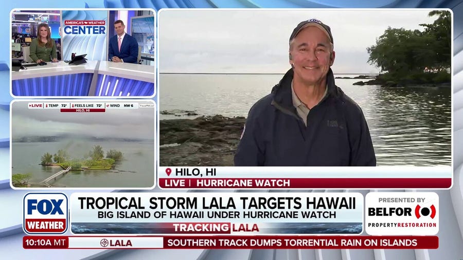 Tropical Storm Lala targets Hawaii with Big Island under Hurricane Watch