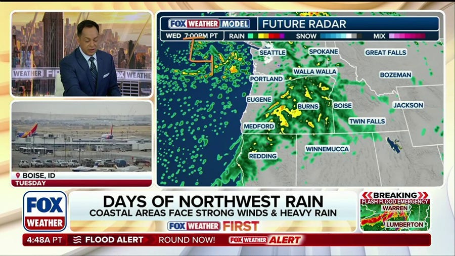 First fall storms to slam Pacific Northwest with heavy rain, potentially easing raging wildfires