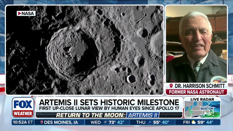 Former lunar astronaut and US Senator, Dr. Harrison Schmitt, discusses historic Artemis II mission