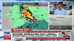 Hurricane Watches issued for Texas and Louisiana as Tropical Storm Edouard approaches landfall 