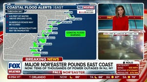 Millions along East Coast brace for impacts from powerful nor'easter