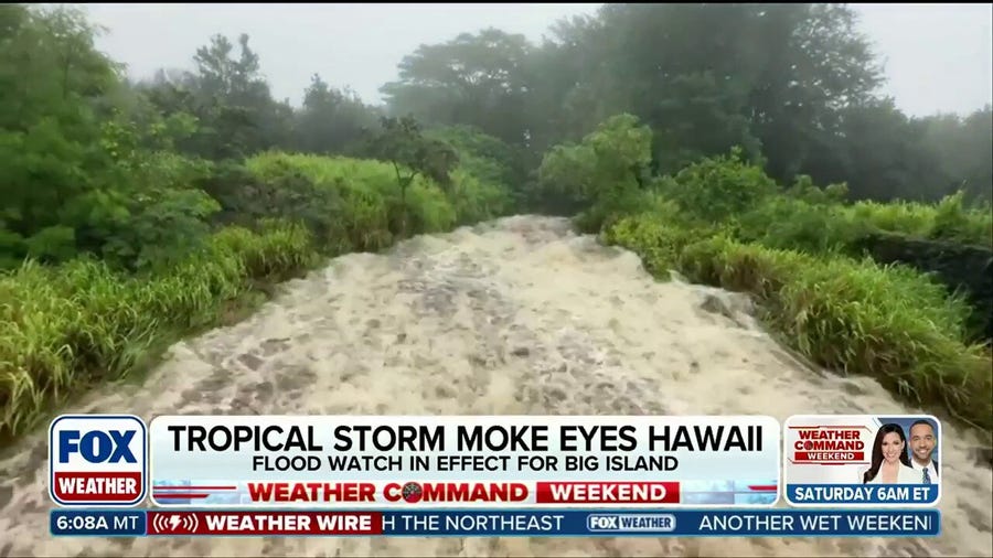 Tropical Storm Moke forms, threatening tropical downpours and flash flooding in Hawaii