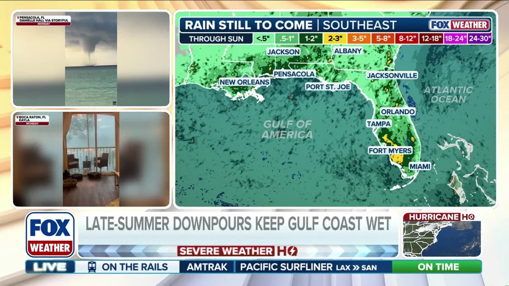 Persistent downpours soak Southeast, increasing flood threat | Latest Weather Clips