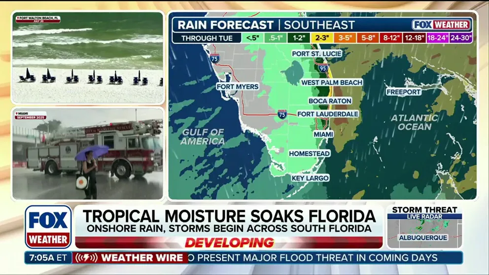 Florida is facing a weekend of heavy rain, with the highest rain totals expected throughout the southeastern side of the state. Some flooding is possible, especially in coastal areas already facing fall King Tides, which don't allow water to retreat from the coast. Get the forecast: