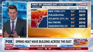 Record spring heat bakes Ohio Valley, Mid-Atlantic and Northeast with 90 degree temperatures