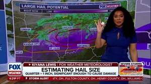 Explaining hail sizes: Quarters, golf ball, tennis balls and softball sized stones