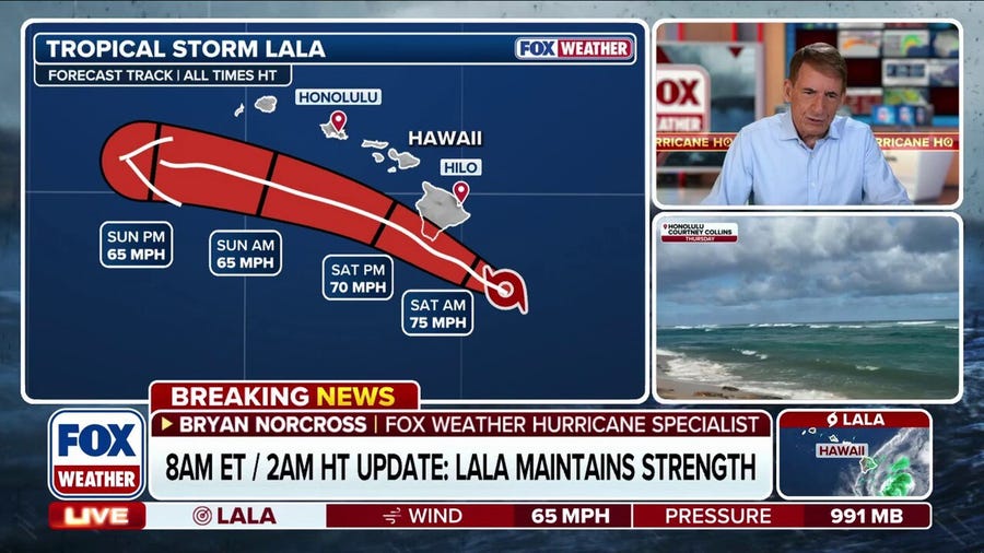 Exclusive analysis: Future Hurricane Lala threatens Hawaii while Atlantic disturbances weaken