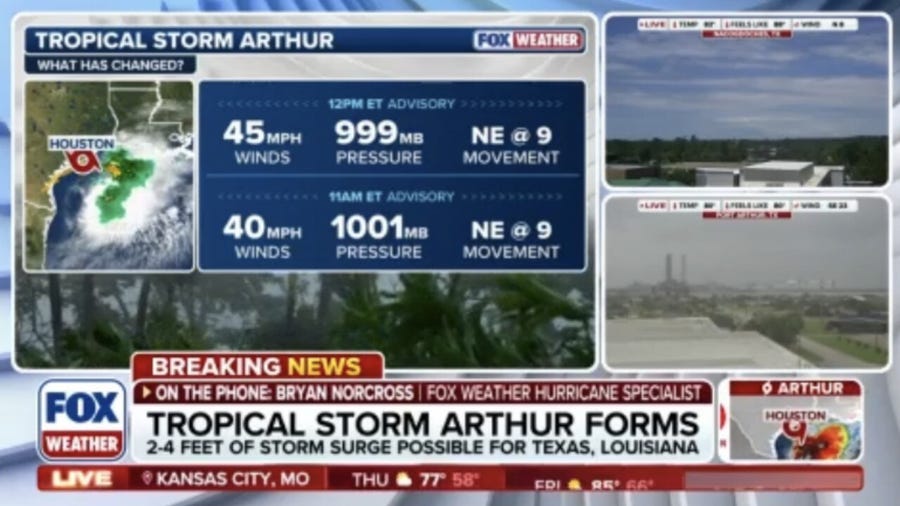 FOX Weather Hurricane Specialist Bryan Norcross joins to discuss Tropical Storm Arthur