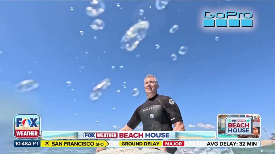 FOX Weather Meteorologist Bob Van Dillen hits the waves with GoPro