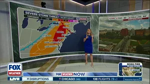 Severe storms making their way into the Northeast Thursday after hitting the Midwest