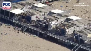 Watch: Drone video shows tornado damage in Atlantic Beach, New York