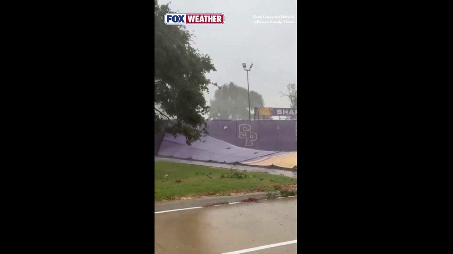 Watch: Intense winds from Tropical Storm Edouard SLAM Jefferson County, Texas