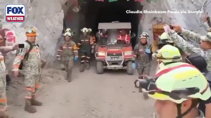 Miner rescued after 2 weeks of entrapment in a collapsed Mexican mine