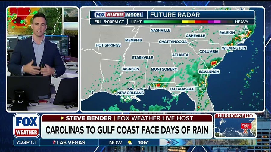 Severe storms, flooding rain to fuel unsettled stretch across the Sout