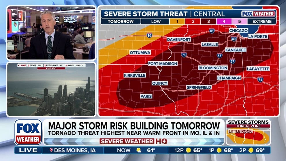 Next severe storm threat moves in Tuesday across the Heartland | Latest ...